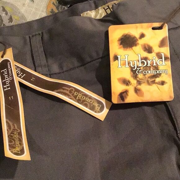 Hybrid & Company Charcoal Gray Bermuda Stretch Shorts - Picture 13 of 16